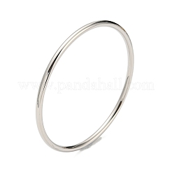 Kit de 7 brazalete liso pulido de acero inoxidable 304 sin deslustre&nbsp;BJEW-G695-01P