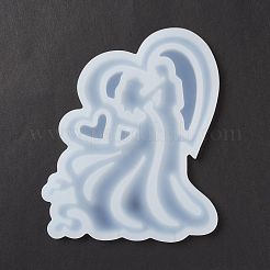Gli amanti modellano stampi per lecca-lecca in silicone con silhouette per uso alimentare&nbsp;DIY-D069-06