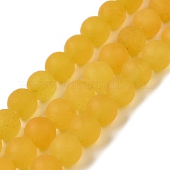 Naturales teñidos abalorios de jade blanco hebras&nbsp;G-M402-B01