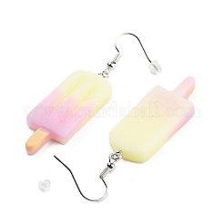 3 Stil Sommerblume & Eis am Stiel & Getränk Acryl Ohrhänger-Set für Frauen&nbsp;EJEW-F336-01D