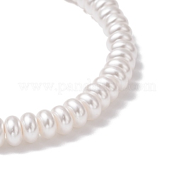 Bracciali elastici trasparenti con perline di vetro verniciate a spruzzo per le donne&nbsp;BJEW-JB11755
