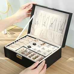 Aufbewahrungsboxen für Schmuck aus Kunstleder&nbsp;PW-WG52370-04