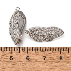 Messing-Mikro pflastern Zirkonia Anhänger bails&nbsp;KK-D378-15P