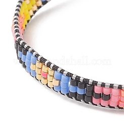 Braccialetti di perline intrecciate con semi giapponesi fatti a mano&nbsp;BJEW-MZ00018-01
