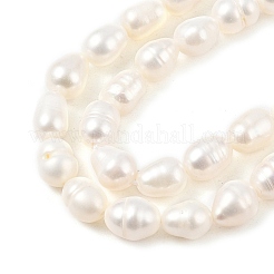 Brins de perles de culture d'eau douce naturelles&nbsp;PEAR-I007-01B-06B