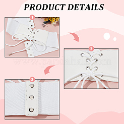 1 ceinture extensible en similicuir pour femme&nbsp;AJEW-CL0002-91A