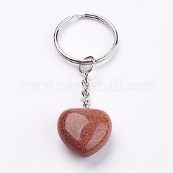 Synthetischer goldstone keychain&nbsp;KEYC-F019-02F