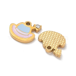 Pendentifs en acier inoxydable 304 émaillés&nbsp;SA-CBA7876-14G