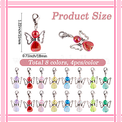 1 sachet de pendentifs en acrylique et alliage&nbsp;HJEW-BM0001-84
