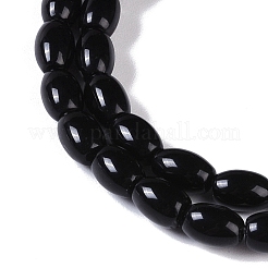 Hilos de cuentas de ónix negro natural (teñido y calentado)&nbsp;G-NH0011-I05-01