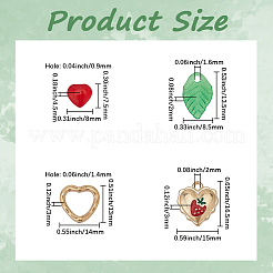 DIY Erdbeer- und Kirsch-Charm-Armbänder-Sets&nbsp;DIY-SC0031-58