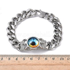 Gliederarmbänder aus Edelstahl 201/304&nbsp;BJEW-F522-02P-03