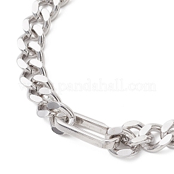 Armbänder aus Messing mit kubanischer Gliederkette für Damen und Herren&nbsp;BJEW-JB13243