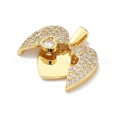 Ottone micro spianare pendenti zirconi&nbsp;X-KK-F905-01G-02
