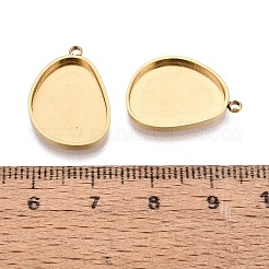 Componente cabochon pendente in acciaio inossidabile 304&nbsp;STAS-Q113-30B-G