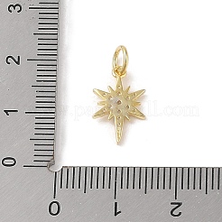 925 ciondolo a forma di stella in argento sterling con pavé di zirconi trasparenti&nbsp;STER-K181-01D-G