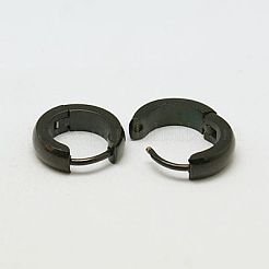 Orecchini a cerchio in acciaio inossidabile 304 alla moda&nbsp;EJEW-G121-47-4