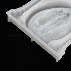 Valentinstag paar Sanduhr Form Display Dekoration DIY Silikon Statue Form&nbsp;LS-DIY-K072-03