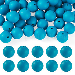 50pcs perles de silicone écologiques de qualité alimentaire&nbsp;SIL-TADJ0001-03H