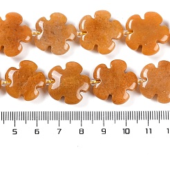 Chapelets de perles en jade topaze naturelle&nbsp;G-NH0028-01B
