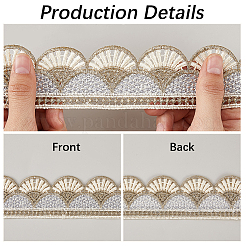 Bordure en dentelle de polyester de 2.5 m&nbsp;OCOR-GF0005-01B