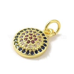 Breloques en laiton avec zircone cubique de micro pave&nbsp;KK-M283-25A-02