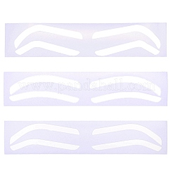 24 pieza de piel de práctica de tatuaje de cejas de plástico de 3 estilos&nbsp;AJEW-CP0009-58A