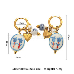 Pendientes de aro de acero inoxidable 304&nbsp;WG0CE7F-02
