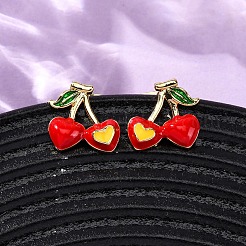 Boucles d'oreilles en laiton avec zircone cubique de micro pave&nbsp;EJEW-D328-01G-01