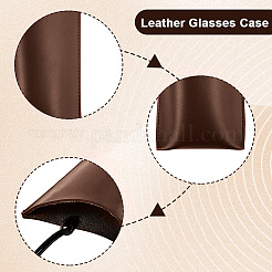 1 pochette à lunettes en cuir PU&nbsp;ABAG-CN0001-85A