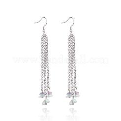 Natürlicher Edelstein baumeln Ohrstecker&nbsp;EJEW-JE02397