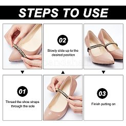 4 Paar 4 Farben Anti-Loose-Schnürsenkel für hochhackige Schuhe&nbsp;DIY-CP0008-56