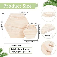 2 espositore per collane in legno con 2 stili&nbsp;NDIS-NB0001-06