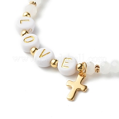 Perle di vetro si estendono braccialetti&nbsp;BJEW-JB06577-02