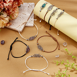 8 Stück 4 Farben 304 Edelstahl Makramee Beutel Armbandherstellung für Steinhalter&nbsp;AJEW-PH0011-84