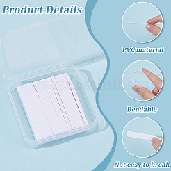 100 pieza de soporte para cuello de camisa de PVC&nbsp;DIY-CN0003-59A