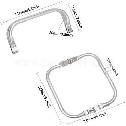 Taschengriffe aus Aluminium&nbsp;LS-FIND-WH0036-03S-01