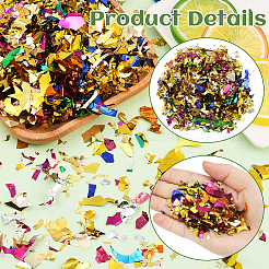 200 g Konfetti aus aluminisiertem Papier für Partydekorationen&nbsp;DIY-SC0031-95