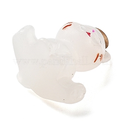 Décorations d'affichage de chat porte-bonheur en résine lumineuse&nbsp;DJEW-P020-01D