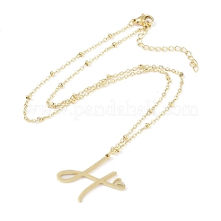 Colliers pendentifs en acier inoxydable 304&nbsp;LS-NJEW-H029-02G-H