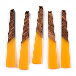 Grandi pendenti in resina opaca e legno di noce&nbsp;X-RESI-TAC0017-46-C02