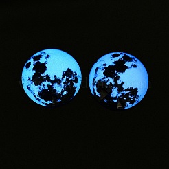 Fluoreszierende Glascabochons&nbsp;GGLA-T004-12A