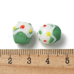 Perles bosselées en verre faites à la main&nbsp;LAMP-M022-01E