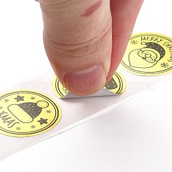 Adesivi rotondi piatti a tema natalizio&nbsp;DIY-B045-12
