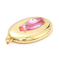 Pendentifs en laiton de placage de rack avec zircone cubique&nbsp;KK-E015-10G