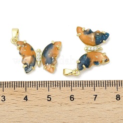 Pendentifs de placage en laiton&nbsp;KK-U011-01G-B