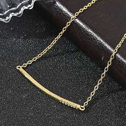 Braccialetti in ottone con micro pavé di zirconi trasparenti&nbsp;BJEW-E114-01B-G