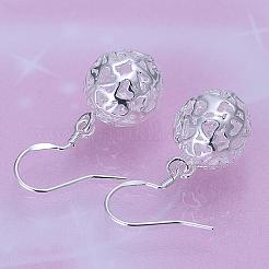 Kugel Messing Ohrringe&nbsp;EJEW-BB11836