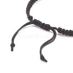 Braccialetto di perline intrecciate in lega di teschio&nbsp;BJEW-JB07861-02