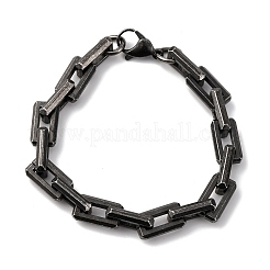 Bracelets à maillons en acier inoxydable 304 pour hommes et femmes&nbsp;BJEW-C124-01B